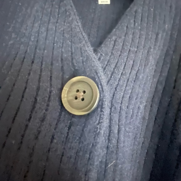 NWT Madewell cardigan. Supper soft & cozy, warm navy color. - Picture 3 of 5